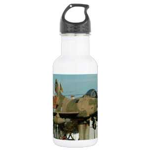 Vintage portugiesischer Kampfjet Edelstahlflasche