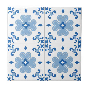 Vintage portugiesisches Azulejo-Fliesenmuster Fliese