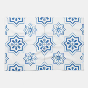 Vintage-Portugiesisches Azulejo-Fliesenmuster Geschirrtuch