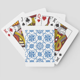 Vintage-Portugiesisches-Azulejo-Fliesenmuster Spielkarten