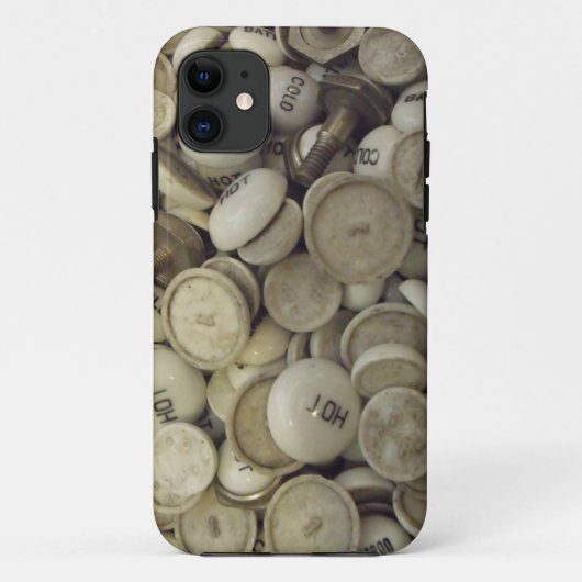 Vintage Porzellanknochen Case-Mate iPhone Hülle (Rückseite)