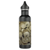 Vintage Porzellanknochen Edelstahlflasche (Links)