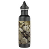 Vintage Porzellanknochen Edelstahlflasche (Rechts)