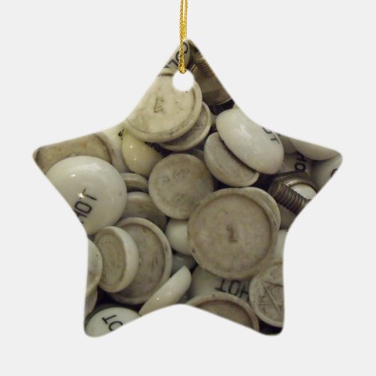 Vintage Porzellanknochen Keramik Ornament (Vorne)