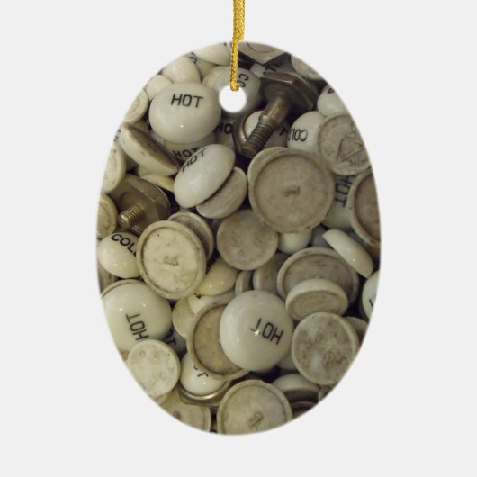 Vintage Porzellanknochen Keramik Ornament (Vorne)