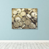 Vintage Porzellanknochen Leinwanddruck (Insitu (Holzboden))