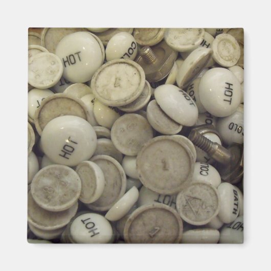 Vintage Porzellanknochen Magnet (Vorne)