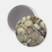 Vintage Porzellanknochen Magnet (Vorderseite/Rückseite)