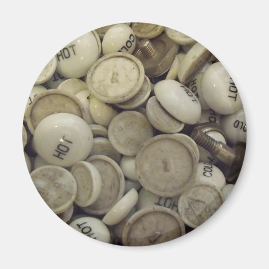 Vintage Porzellanknochen Magnet (Vorne)