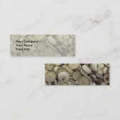 Vintage Porzellanknochen Mini Visitenkarte (Vorne/Hinten)