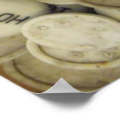 Vintage Porzellanknochen Poster (Ecke)