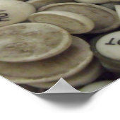 Vintage Porzellanknochen Poster (Ecke)