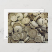 Vintage Porzellanknochen Postkarte (Vorne/Hinten)