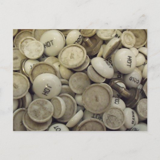 Vintage Porzellanknochen Postkarte (Vorderseite)