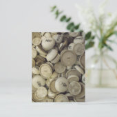 Vintage Porzellanknochen Postkarte (Stehend Vorderseite)