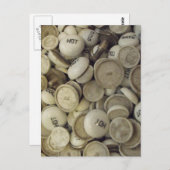 Vintage Porzellanknochen Postkarte (Vorne/Hinten)