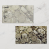 Vintage Porzellanknochen Visitenkarte (Vorne/Hinten)