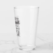 Vintage-Posaunen-Pint-Glas Glas (Links)
