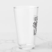 Vintage-Posaunen-Pint-Glas Glas (Rechts)