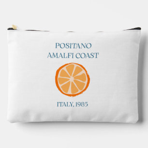 Vintage Positano Amalfi-Küste 1985 Orange-Tasche Zubehörtasche