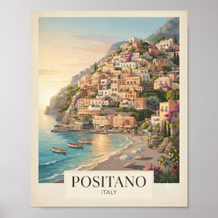 Vintage Positano Italien Reiseplakat Poster