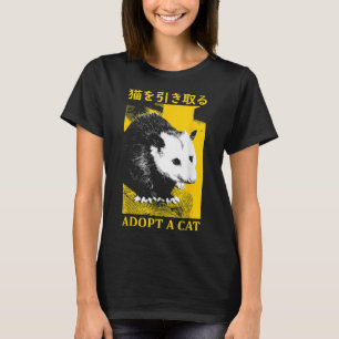 Vintage Possum Adoptiere eine Katzenbeutelratte Ja T-Shirt