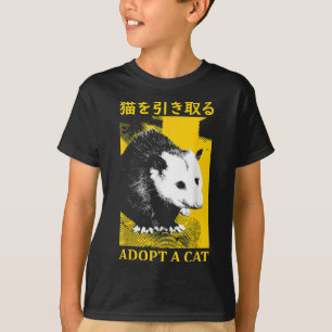 Vintage Possum Adoptiere eine Katzenbeutelratte Ja T-Shirt