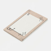 Vintage post-it klebezettel (angewinkelt)