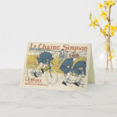 Vintage Postage-Grußkarte - Fahrräder Karte (Gelbe Blume)