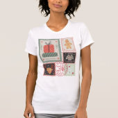 Vintage Postage Stamp Christmas Icon  T-Shirt (Vorderseite)