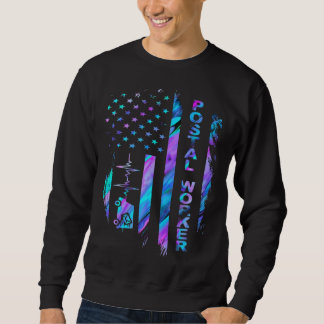 Vintage Postarbeiter Amerikanische Flagge US-Postd Sweatshirt