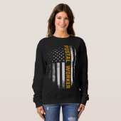 Vintage Postarbeiterflagge US Postal Serv Sweatshirt (Vorne ganz)