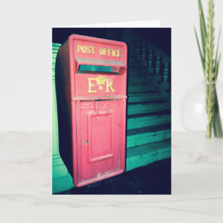 Vintage-Postbox-Notizkarte Karte