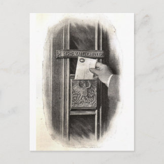 Vintage Postbox Postkarte