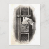 Vintage Postbox Postkarte (Vorderseite)