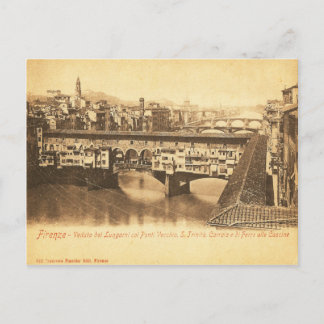 Vintage Postcard, Florence, Italy Postkarte