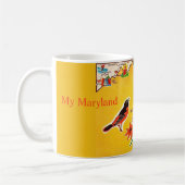 Vintage Postcard Map of Maryland Kaffeetasse (Links)