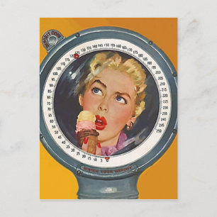 Vintage Postcard New Year Weight Resolution PC Feiertagspostkarte