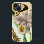 Vintage Postcard with Butterflies and Flowers Case-Mate iPhone Hülle<br><div class="desc">This print of a vintage postcard with lavender flowers and colorful butterflies was created by Vision Studio. A great piece that would amazing on wall. Order yours today!</div>