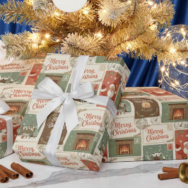 Vintage Postcards & Holiday Greetings Geschenkpapier