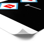 Vintage Poster 50er Drive In Theaterrock und Roll (Ecke)