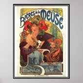 Vintage Poster Alphonse Mucha Beer Ad (Vorne)