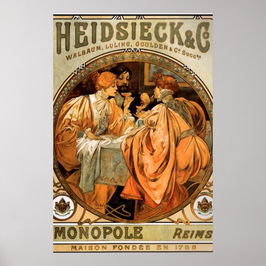 Vintage Poster Alphonse Mucha Biscuits ad 2 (Vorne)