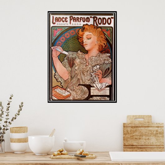 Vintage Poster Alphonse Mucha Perfume Ad (Küche)