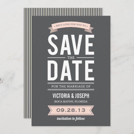 VINTAGE POSTER | Ankündigung Datum freihalten (Vorne/Hinten)