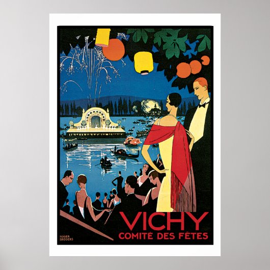 Vintage Poster Art Vichy Frankreich (Vorne)