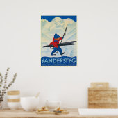 Vintage Poster aus den Schweizer Alpen (Küche)