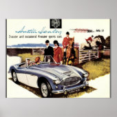 VINTAGE POSTER - AUSTIN HEALEY 3000 (Vorne)