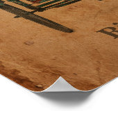 Vintage Poster Bangladesh Rickshaw (Ecke)