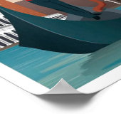 Vintage Poster - Besuch Venedig Italien (Ecke)